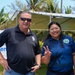 Rota Mayor Aubry Hocog with Staff and FEMA at the Aging Center in Rota, CNMI