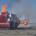 Kirtland AFB conducts an aircraft burn pit exercise