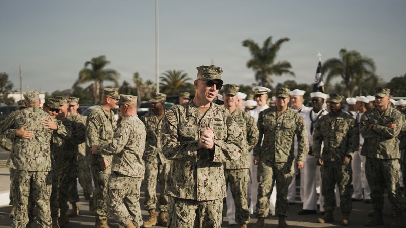 Force Master Chief Kevin M. Nolan Addresses NMCB-5 Seabess