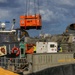 U.S. Navy Hovercraft Arrives at the Commonwealth Ports Authority Dock to Unload FEMA Generators in Saipan