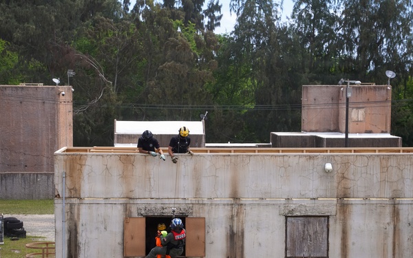 U.S. Coast Guard Air Station Air Station Barbers Point conducts urban search and rescue training