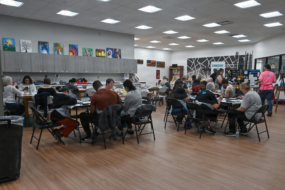 Kirtland's Sexual Assault Prevention and Response program hosts paint night