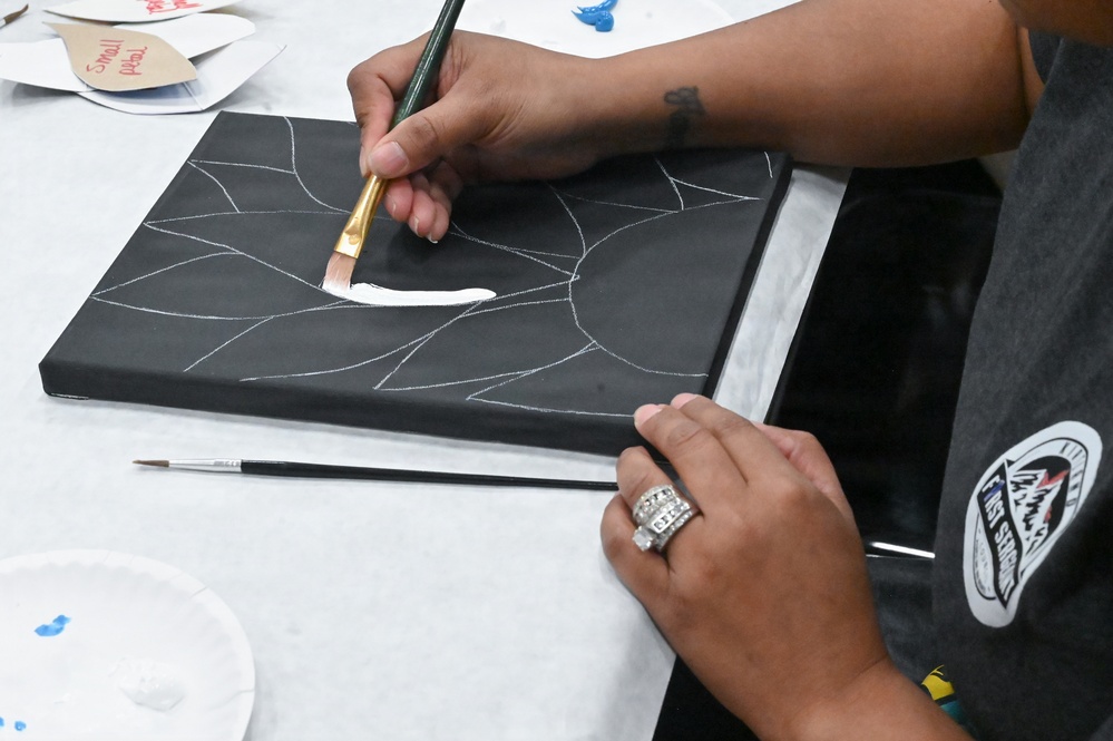 Kirtland's Sexual Assault Prevention and Response program hosts paint night