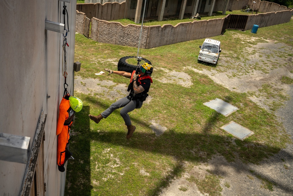 U.S. Coast Guard Air Station Air Station Barbers Point conducts urban search and rescue training