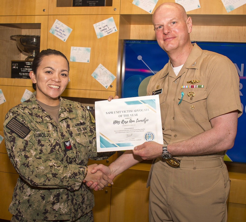 NMRTC Bremerton Sailor selected as SAPR Unit Victim Advocate of the Year