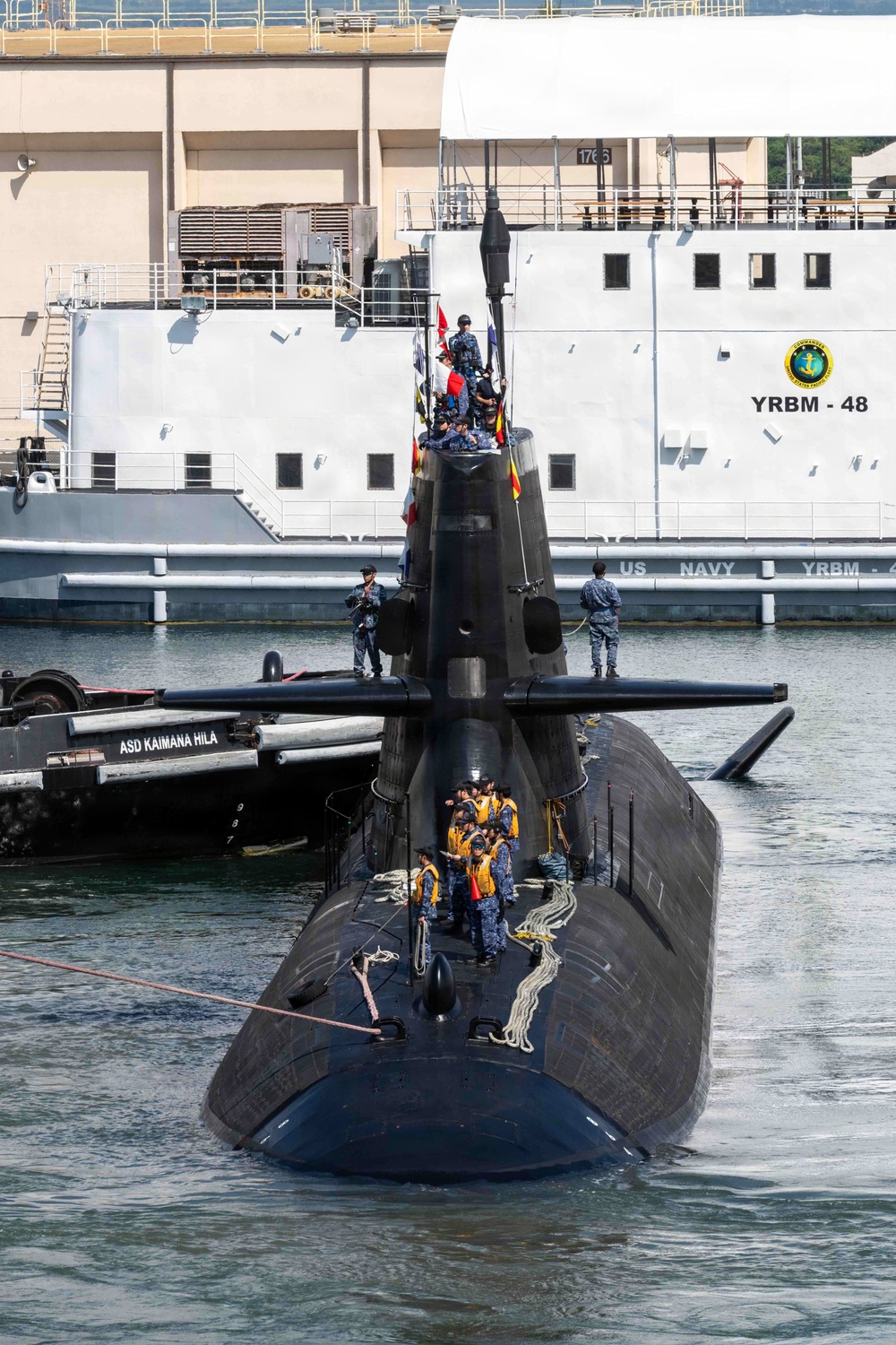 JMSDF Shoryu (SS 510) arrives to HWI