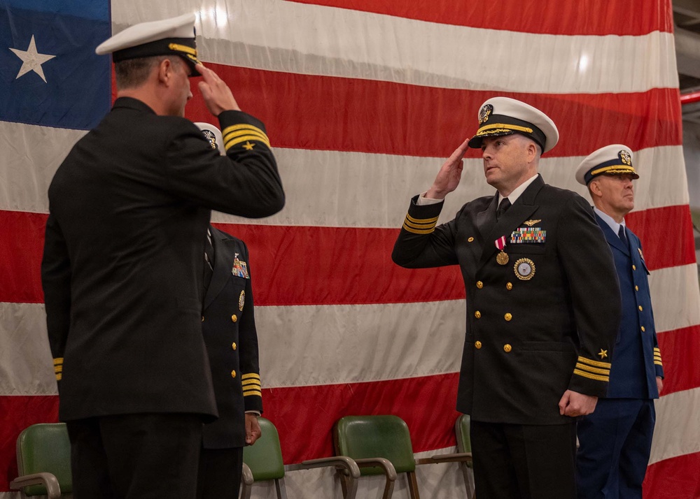 Golden Gate Changes Command Aboard Historic USS Hornet