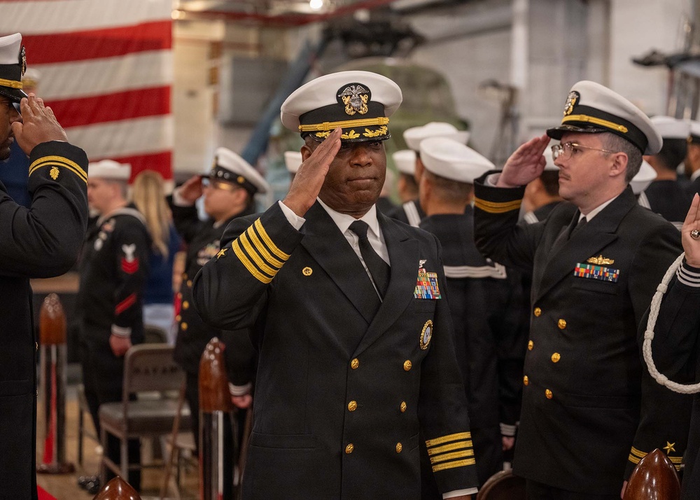 Golden Gate Changes Command Aboard Historic USS Hornet