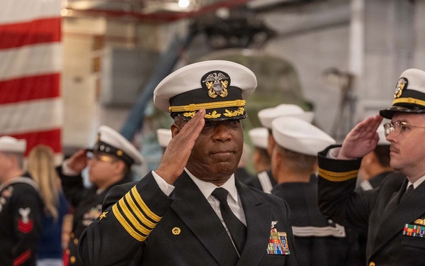 Golden Gate Changes Command Aboard Historic USS Hornet