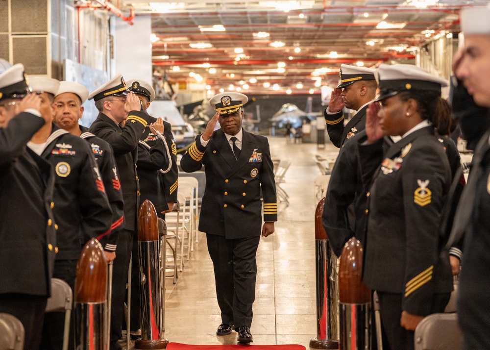 Golden Gate Changes Command Aboard Historic USS Hornet