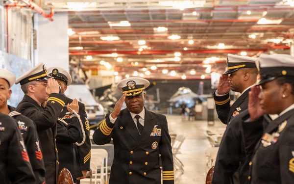 Golden Gate Changes Command Aboard Historic USS Hornet