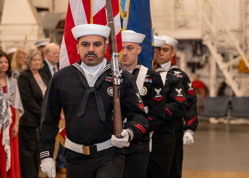 Golden Gate Changes Command Aboard Historic USS Hornet