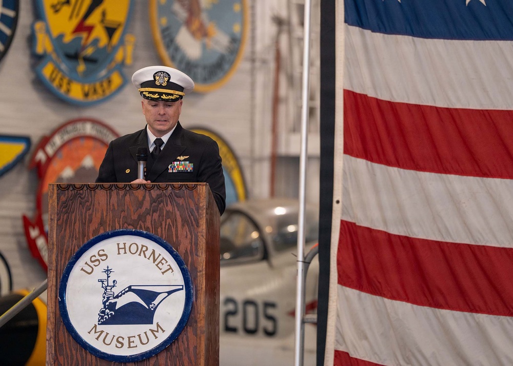 Golden Gate Changes Command Aboard Historic USS Hornet