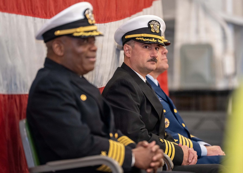 Golden Gate Changes Command Aboard Historic USS Hornet