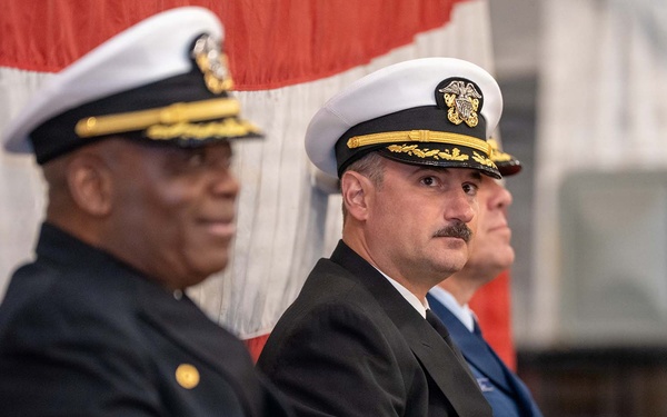 Golden Gate Changes Command Aboard Historic USS Hornet