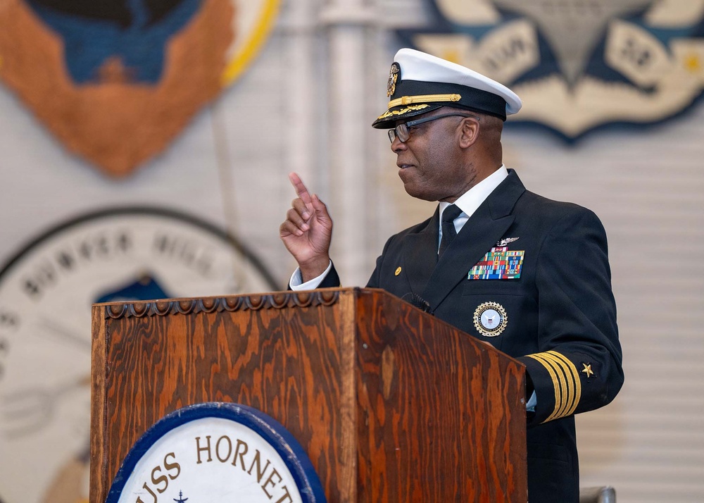 Golden Gate Changes Command Aboard Historic USS Hornet