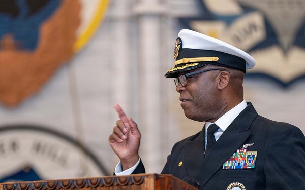 Golden Gate Changes Command Aboard Historic USS Hornet