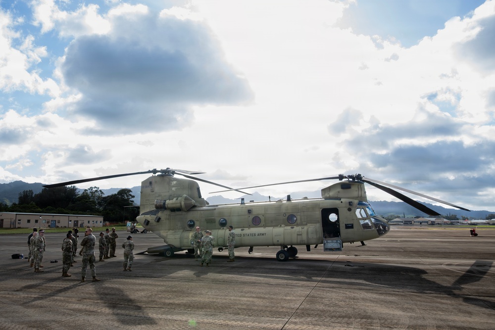 94th AAMDC Reenlists on Helicopter Airfield