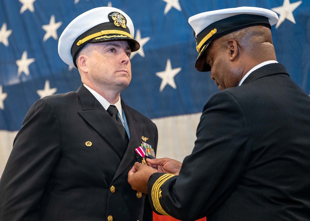 Golden Gate Changes Command Aboard Historic USS Hornet