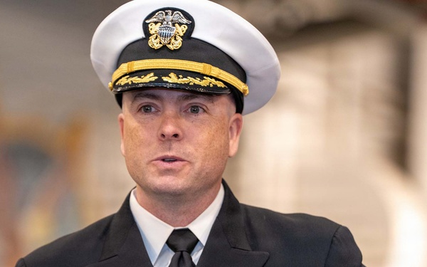 Golden Gate Changes Command Aboard Historic USS Hornet