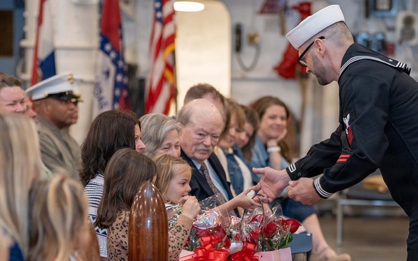Golden Gate Changes Command Aboard Historic USS Hornet