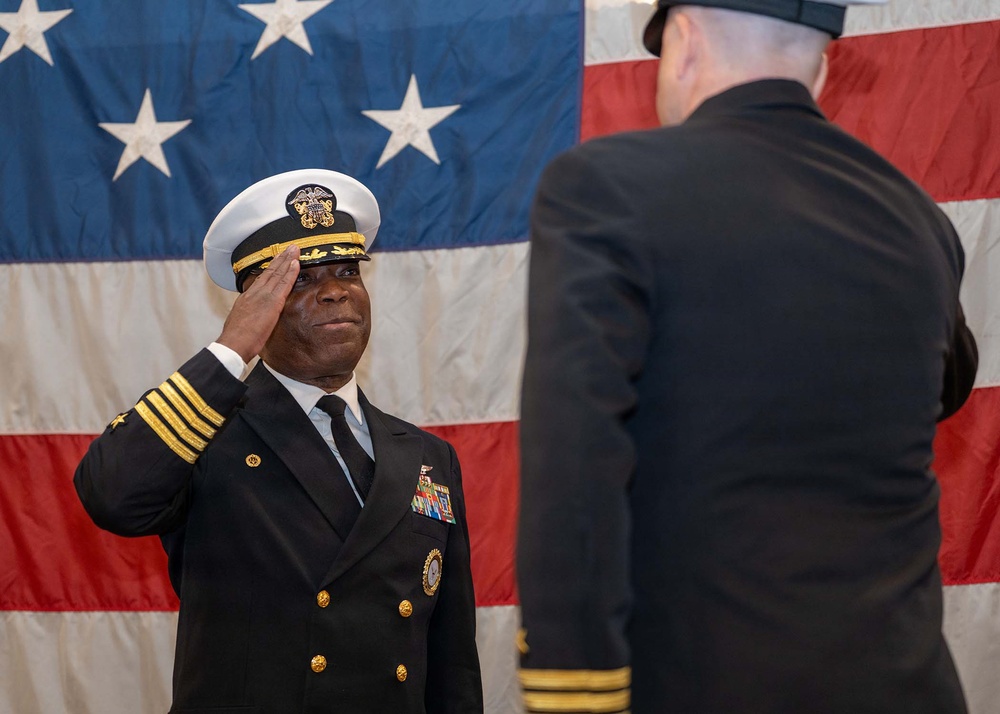 Golden Gate Changes Command Aboard Historic USS Hornet