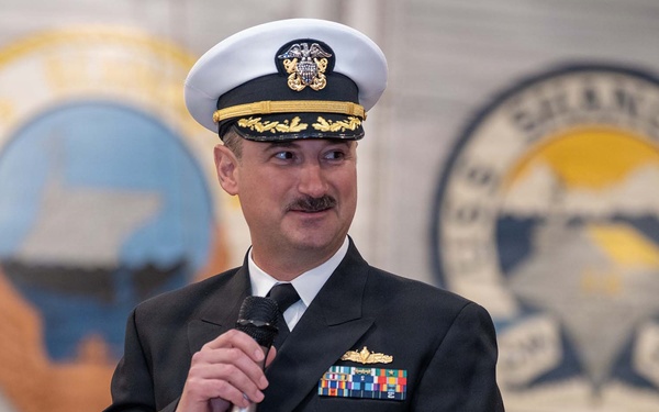 Golden Gate Changes Command Aboard Historic USS Hornet