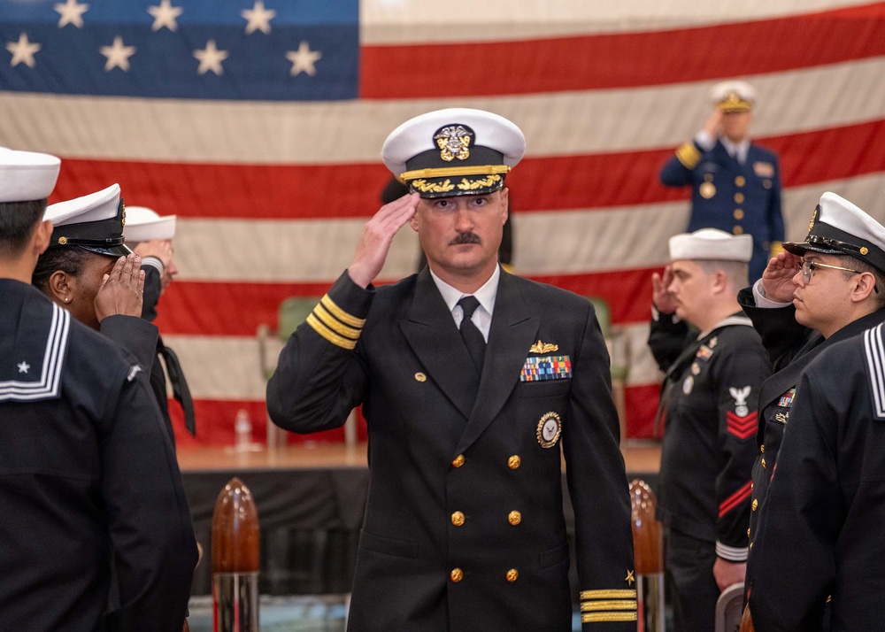 Golden Gate Changes Command Aboard Historic USS Hornet