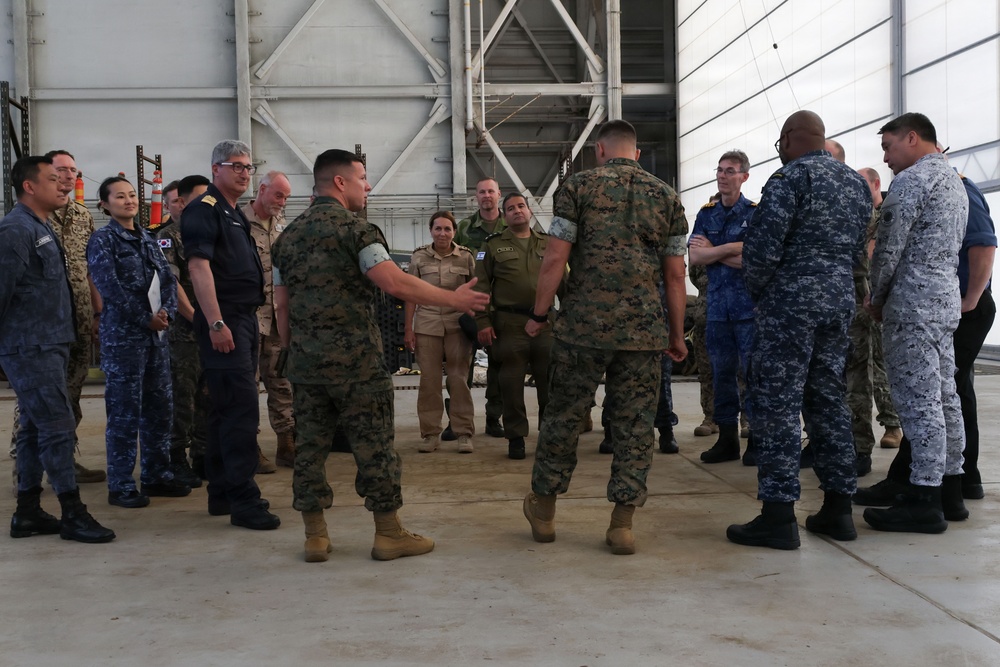 Foreign Naval attachés tour MAG-24