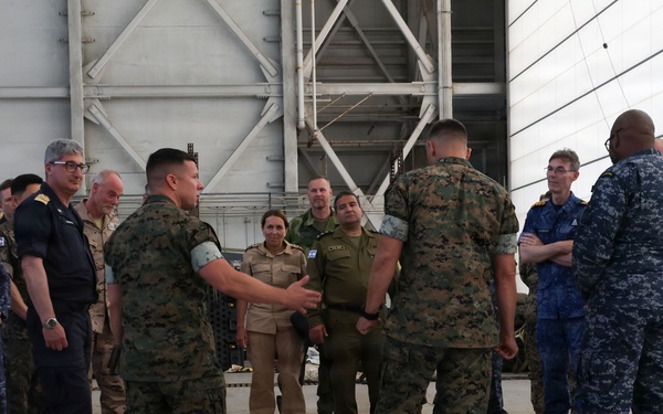 Foreign Naval attachés tour MAG-24