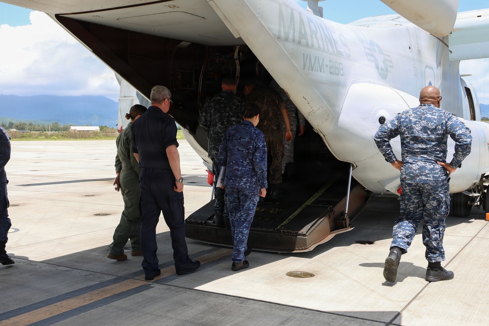 Foreign Naval attachés tour MAG-24