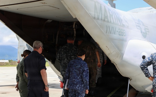 Foreign Naval attachés tour MAG-24