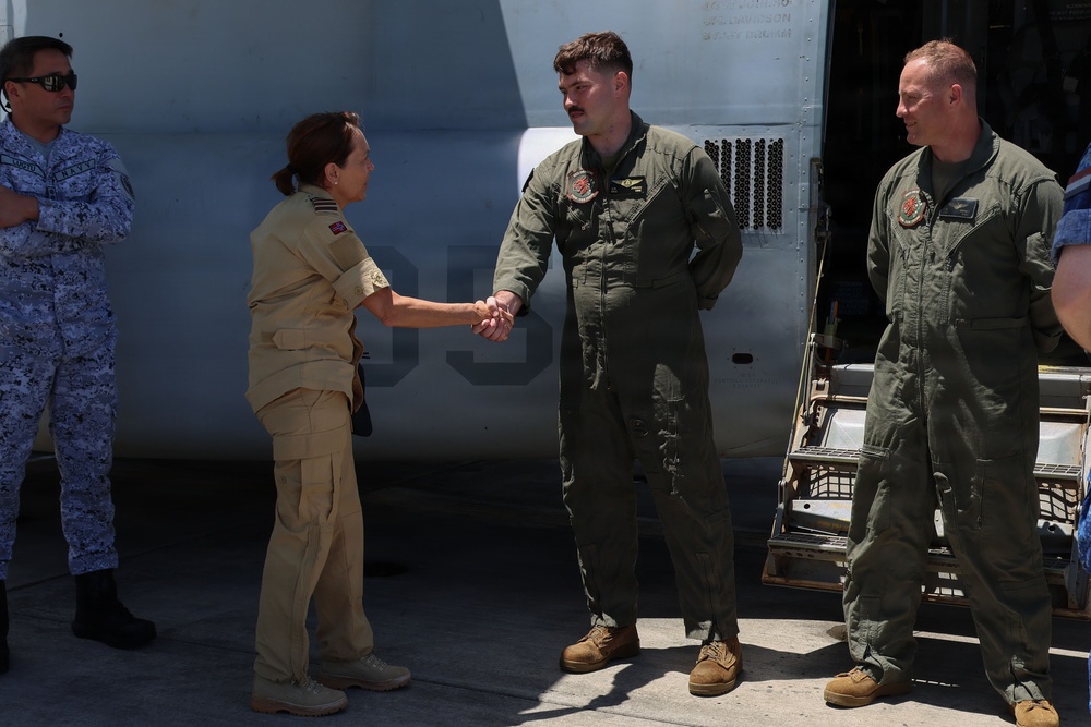 Foreign Naval attachés tour MAG-24