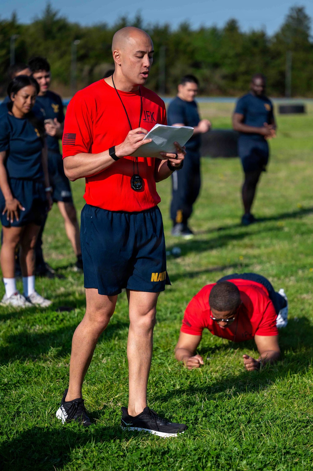 PCU John F Kennedy Conducts Physical Fitness Assessment