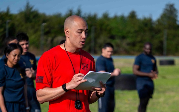 PCU John F Kennedy Conducts Physical Fitness Assessment