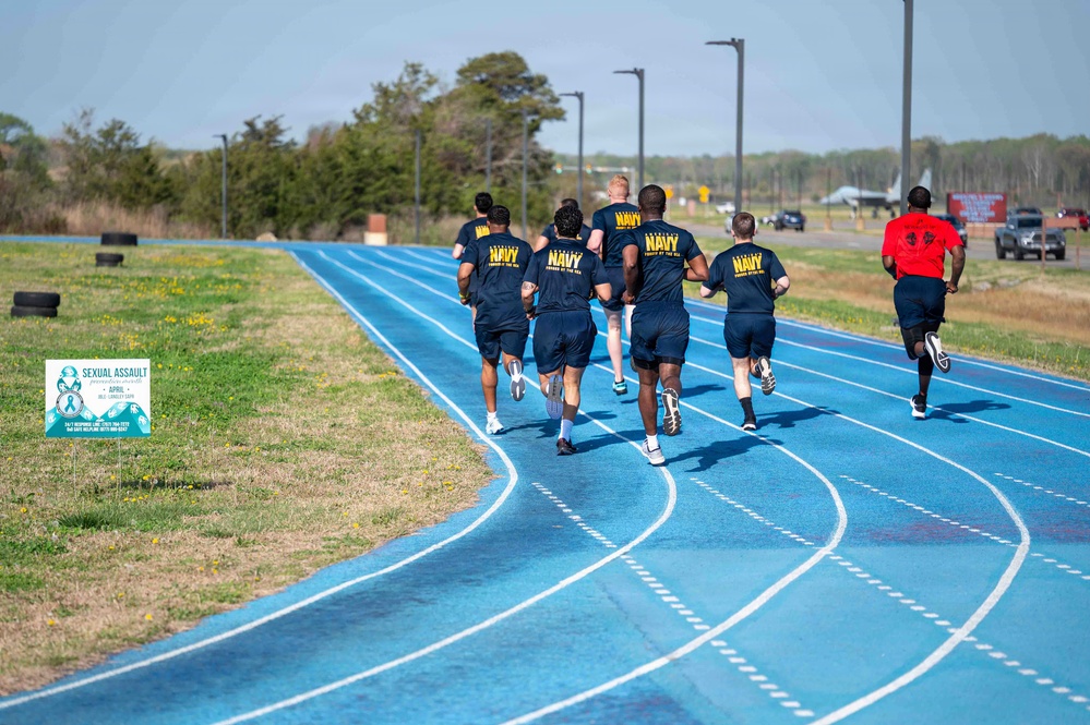 PCU John F Kennedy Conducts Physical Fitness Assessment