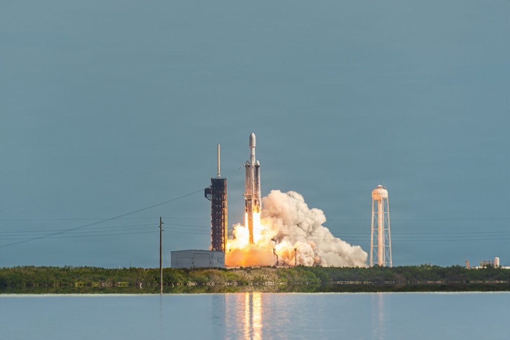 Falcon Heavy Launches ViaSat-3 F3 from Kennedy Space Center