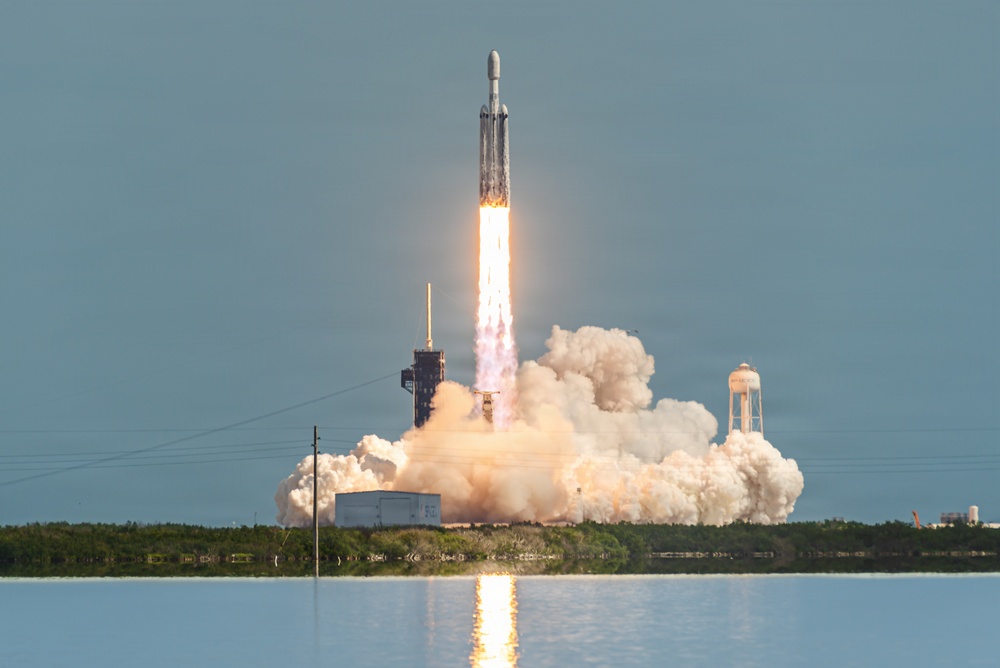 Falcon Heavy Launches ViaSat-3 F3 from Kennedy Space Center
