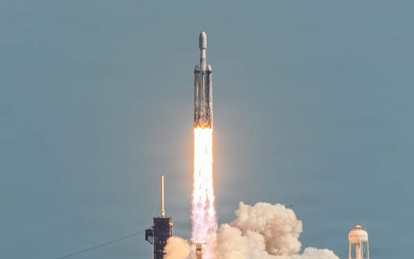 Falcon Heavy Launches ViaSat-3 F3 from Kennedy Space Center