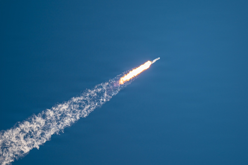 Falcon Heavy Launches ViaSat-3 F3 from Kennedy Space Center