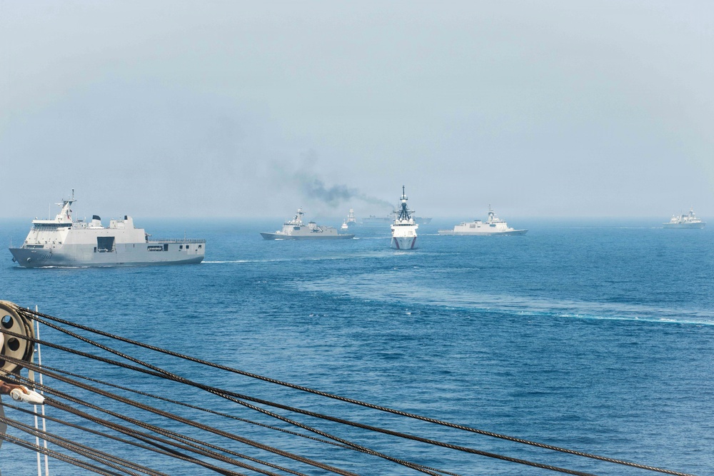 Balikatan 2026: Task Force Ashland participates in group sail exercise during Exercise Balikatan 2026