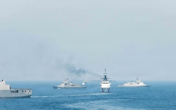 Balikatan 2026: Task Force Ashland participates in group sail exercise during Exercise Balikatan 2026