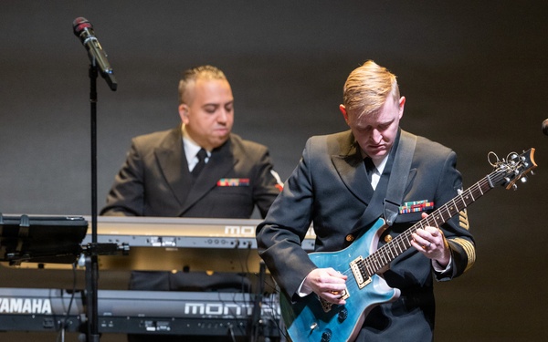 U.S. Navy Band Cruisers perform at Belmont Middle and High School
