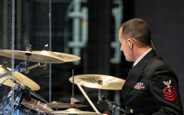 U.S. Navy Band Cruisers perform at Belmont Middle and High School