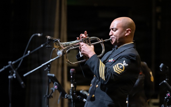 U.S. Navy Band Cruisers perform at Belmont Middle and High School