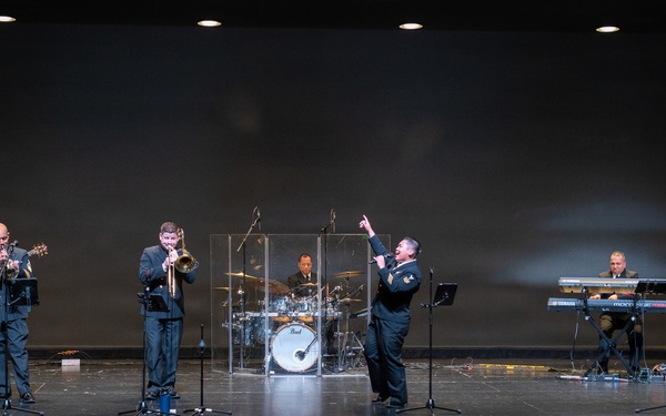 U.S. Navy Band Cruisers perform at Belmont Middle and High School