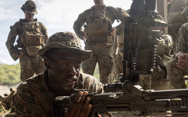22nd MEU (SOC) | Machine Gun Range with Ecuadorian Marines