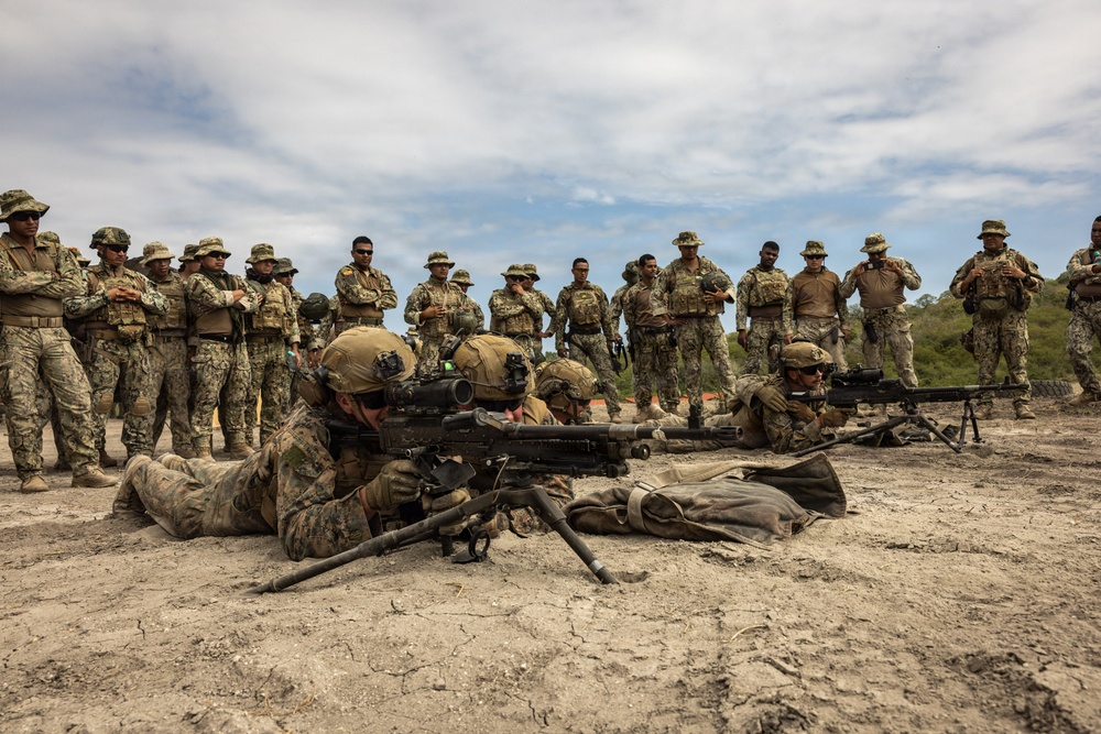 22nd MEU (SOC) | Machine Gun Range with Ecuadorian Marines
