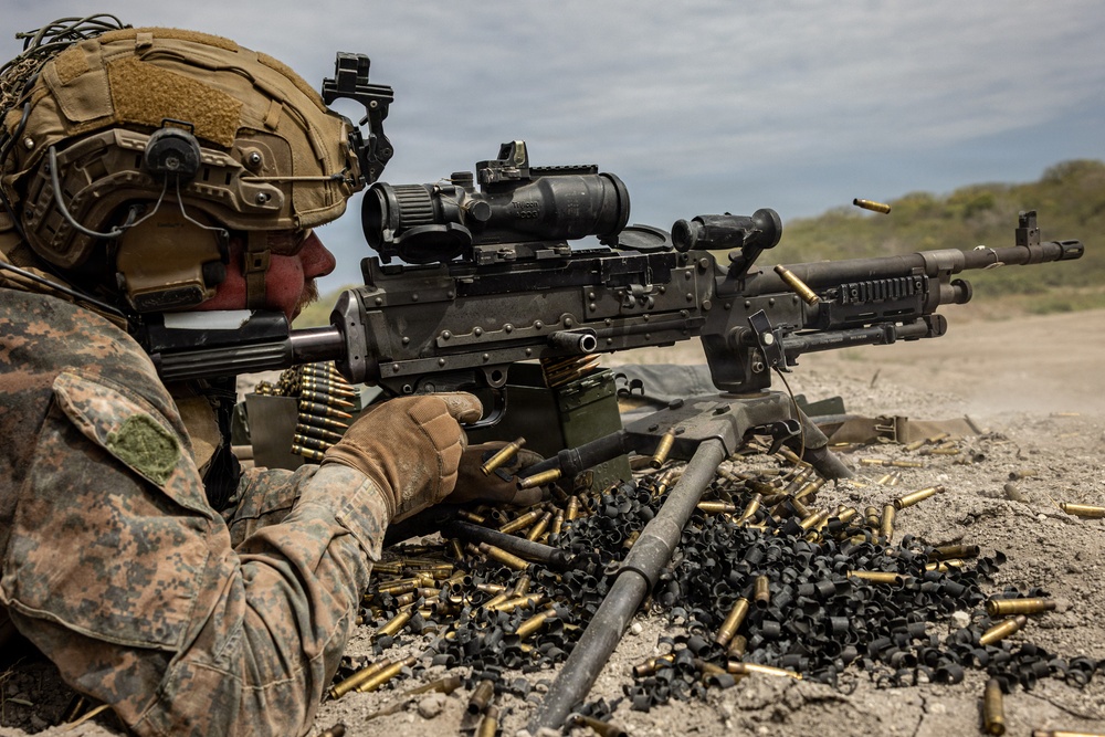 22nd MEU (SOC) | Machine Gun Range with Ecuadorian Marines