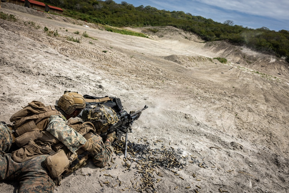 22nd MEU (SOC) | Machine Gun Range with Ecuadorian Marines